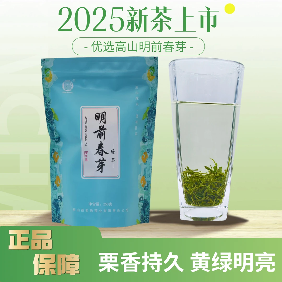【250明前春芽】川茶茗珠茶业2025年新茶浓香耐泡宜宾高山早春茶