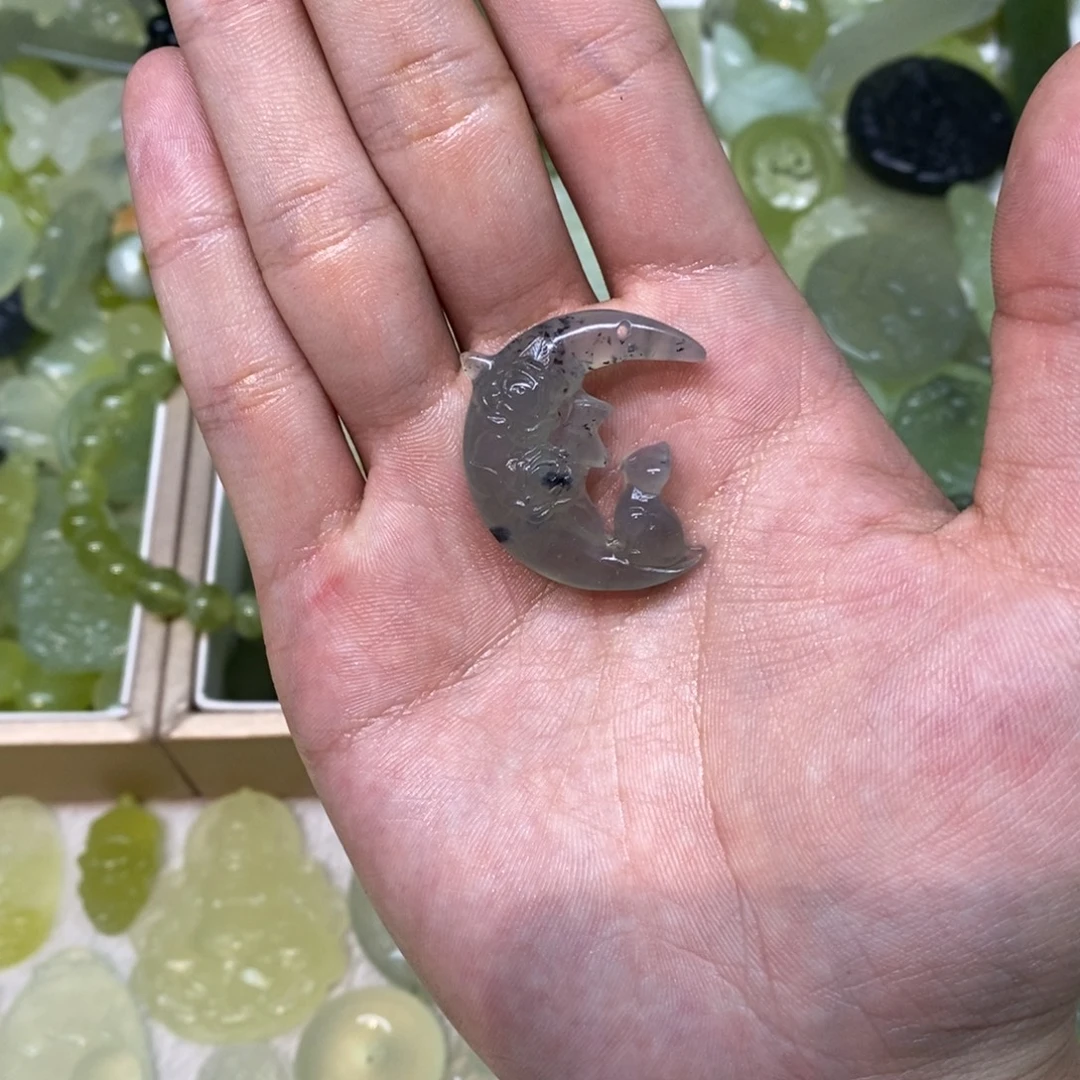 岫玉未镶嵌吊坠(不含链)