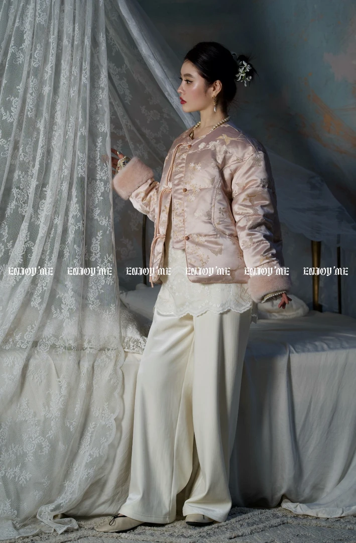 【门店同款】ENJOY2024年冬季慵懒软糯百搭毛巾裤160350667