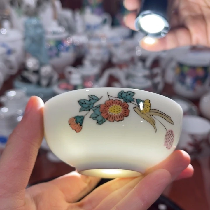 醴陵高温瓷釉下手绘80毫升