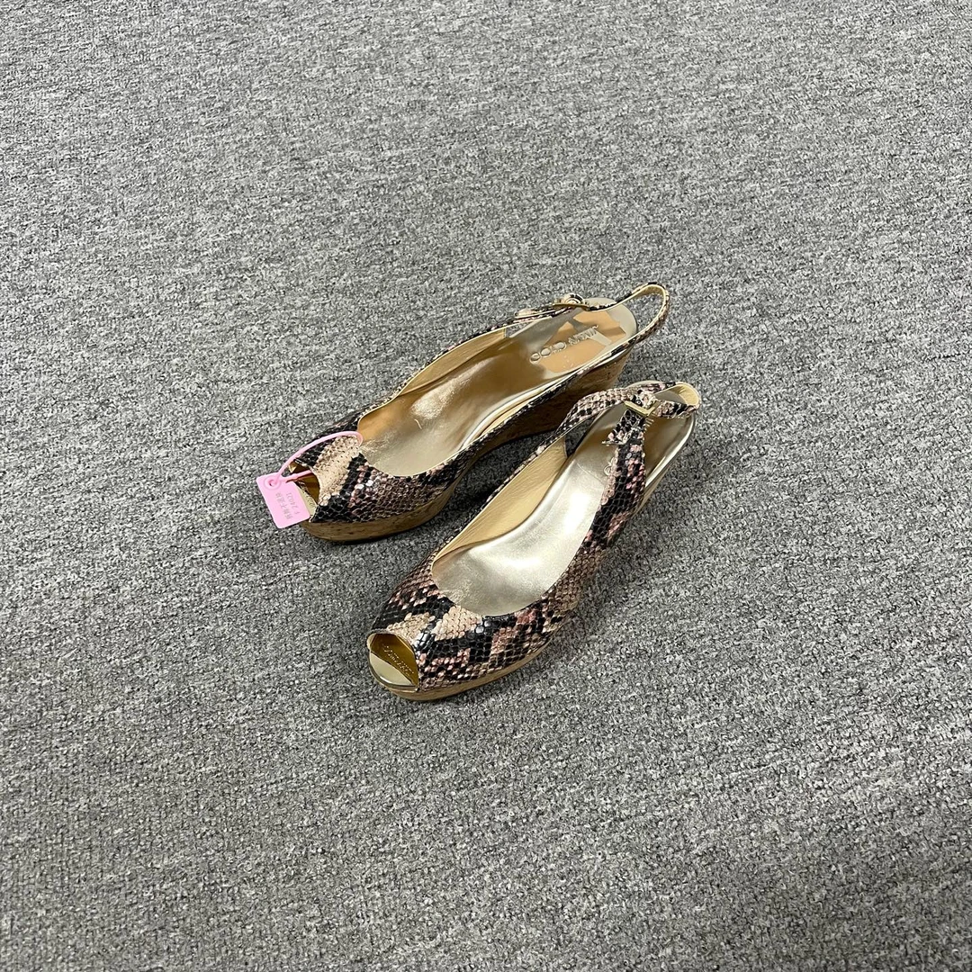 99新 AMIPARIS jimmychoo 坡跟凉鞋38.5码