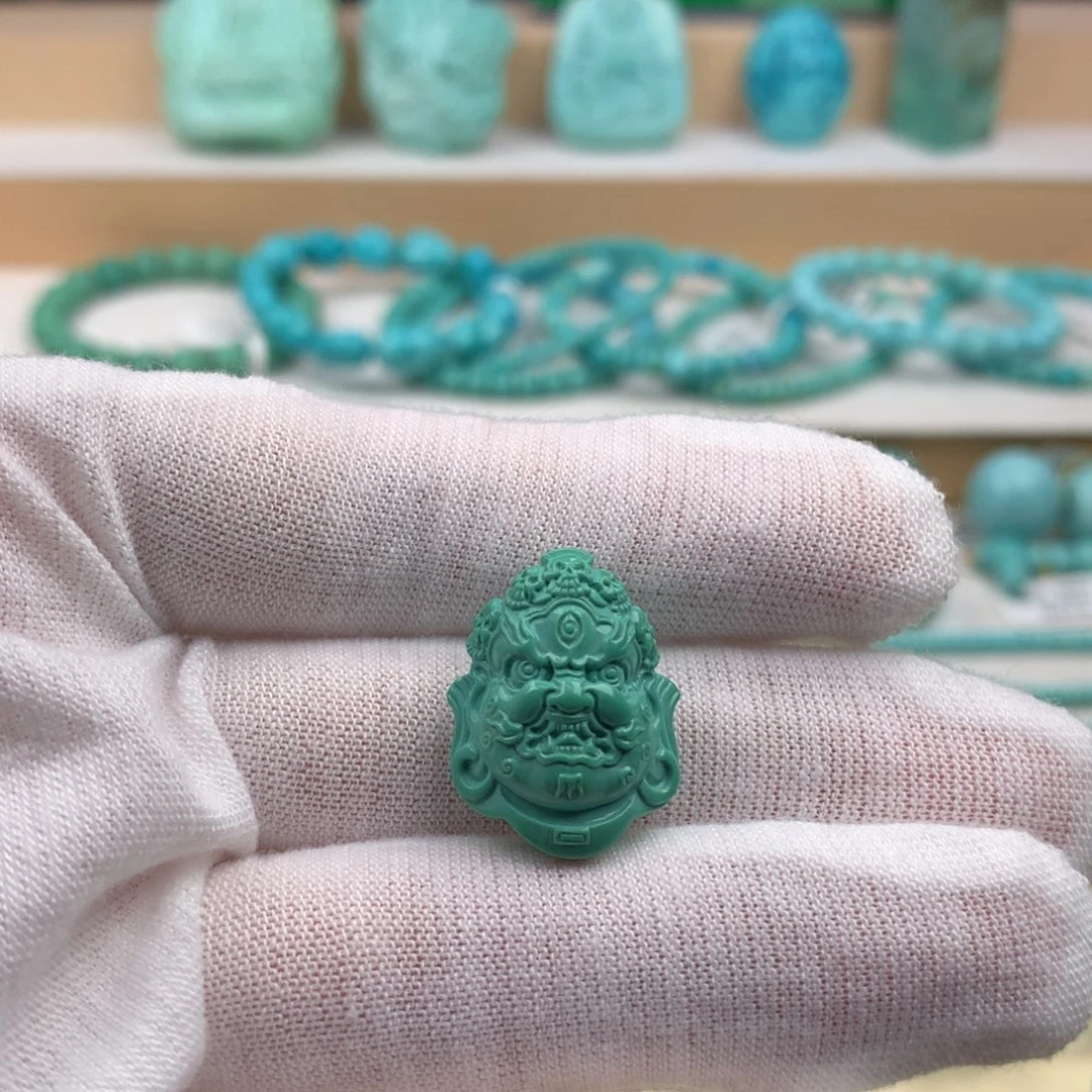 未镶嵌绿松石珠宝奇石16.5mm