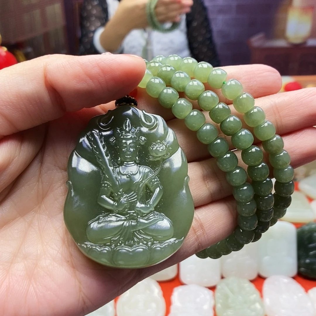 颈饰未镶嵌和田玉属牛