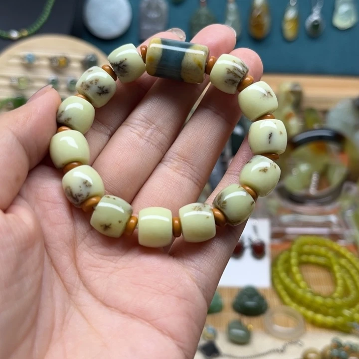 未镶嵌蛇纹石玉手串