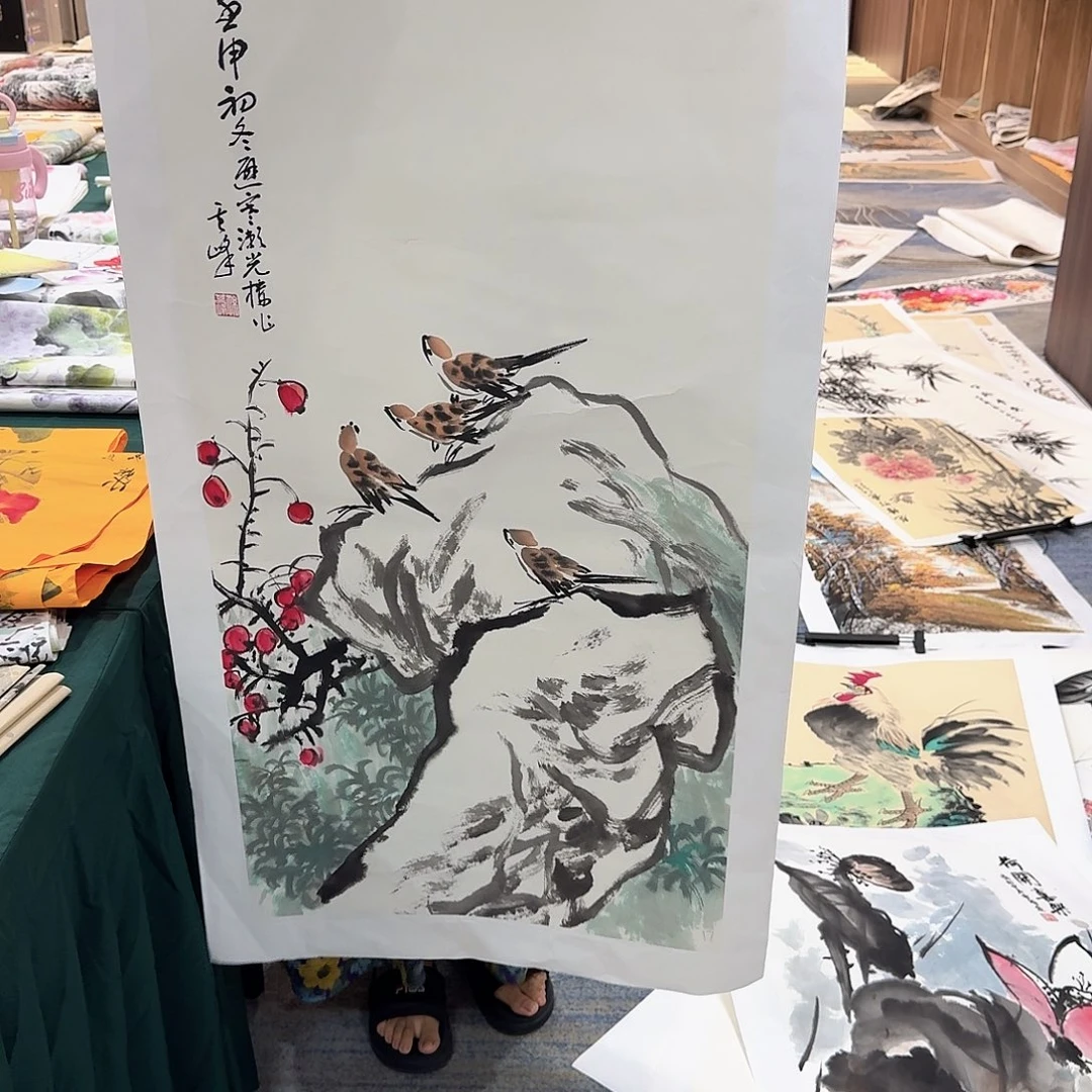 国画情人节美女国画大促