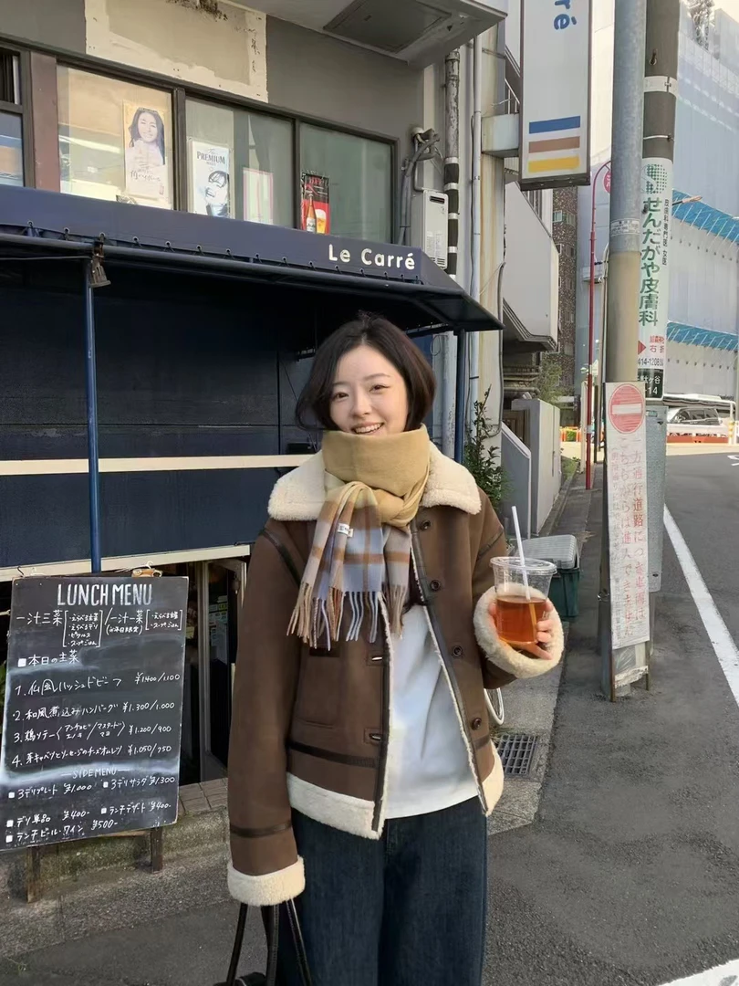 「大昕·美拉德」翻领羔羔外套
