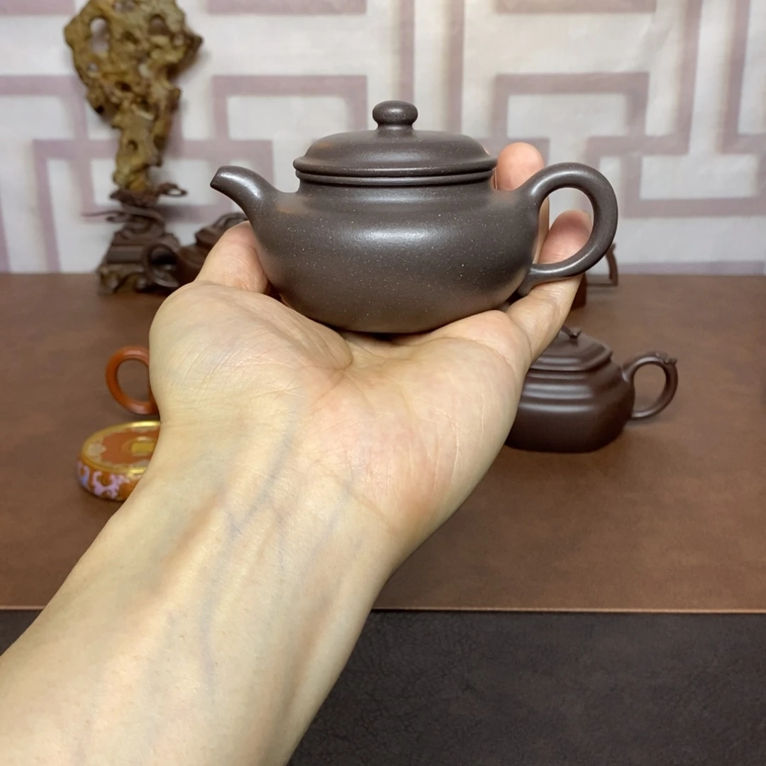 茶壶紫砂紫砂茶具青灰段仿古