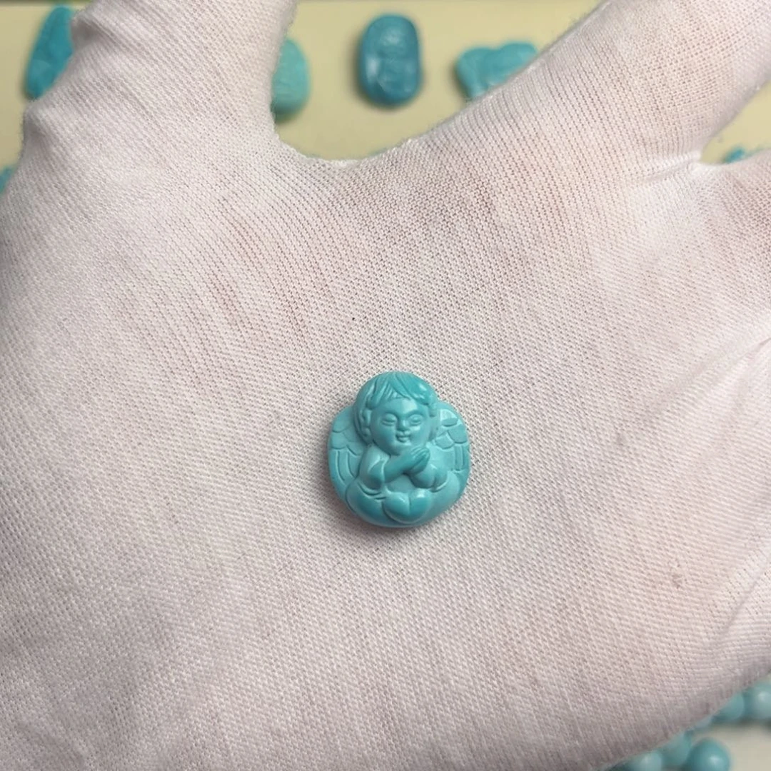 绿松石合金吊坠(不含链)