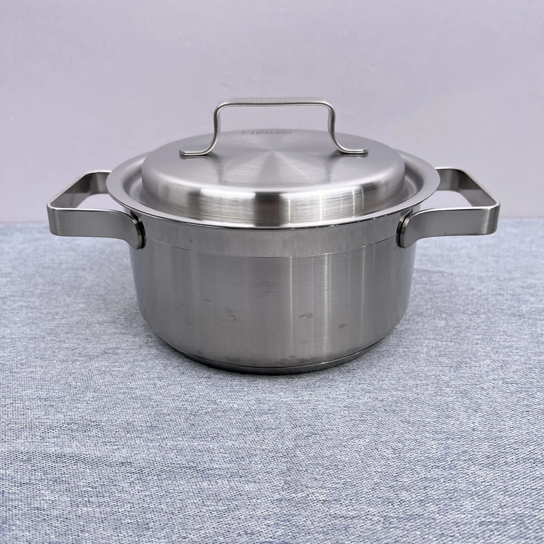 4-465 库存双耳汤锅18*9.5CM容量2L带盖重约0.98KG