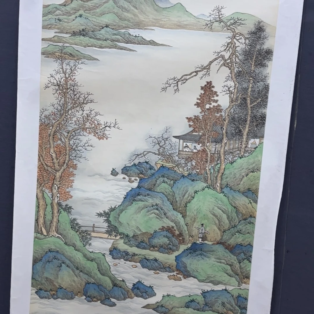 百***欢国画焦军四尺山水艺