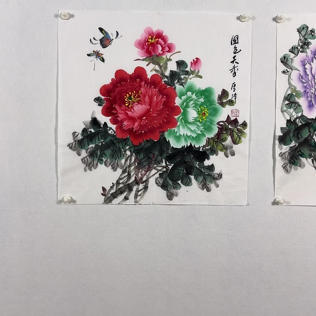 国画厚泽，国色天香