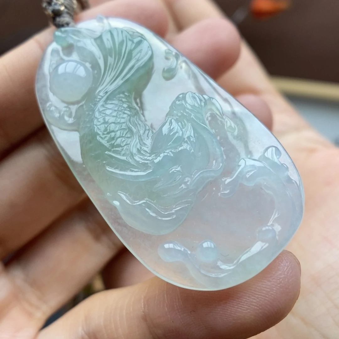 【闪购商品】颈饰未镶嵌翡翠34龙鱼