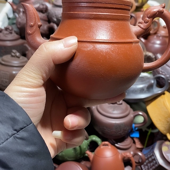 紫砂茶壶纽磕微瑕