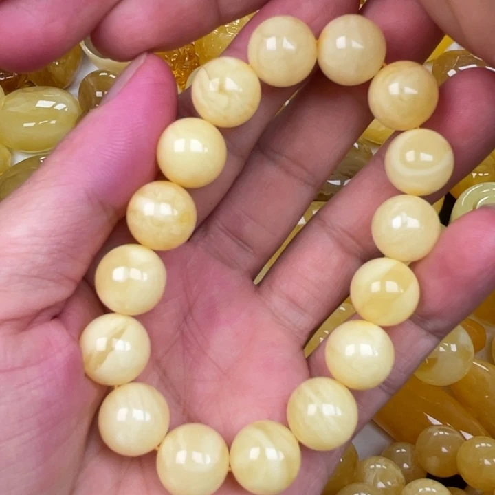 未镶嵌蜜蜡裸石蜜蜡12➕手串