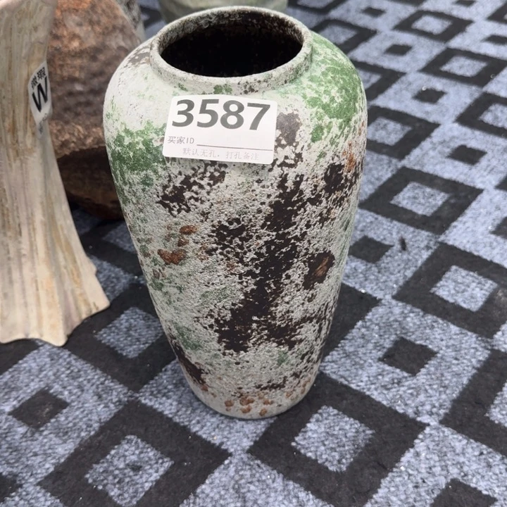 瓷片景德镇高温花器编码3587高32口9默认无孔