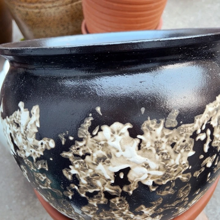 紫砂花盆高约24口约30