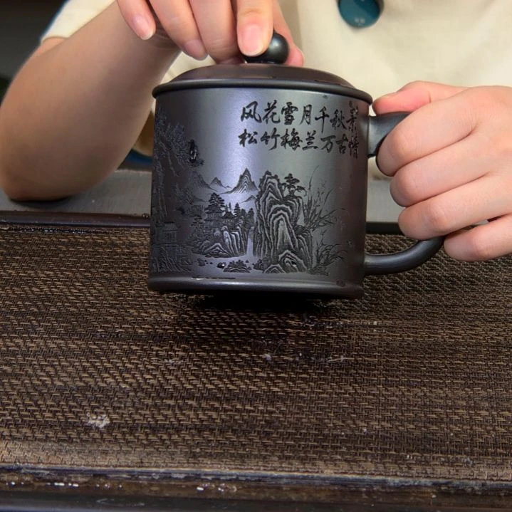 茶杯紫砂高货放漏