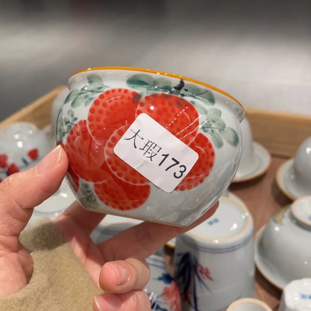 有瑕釉下彩纯手绘