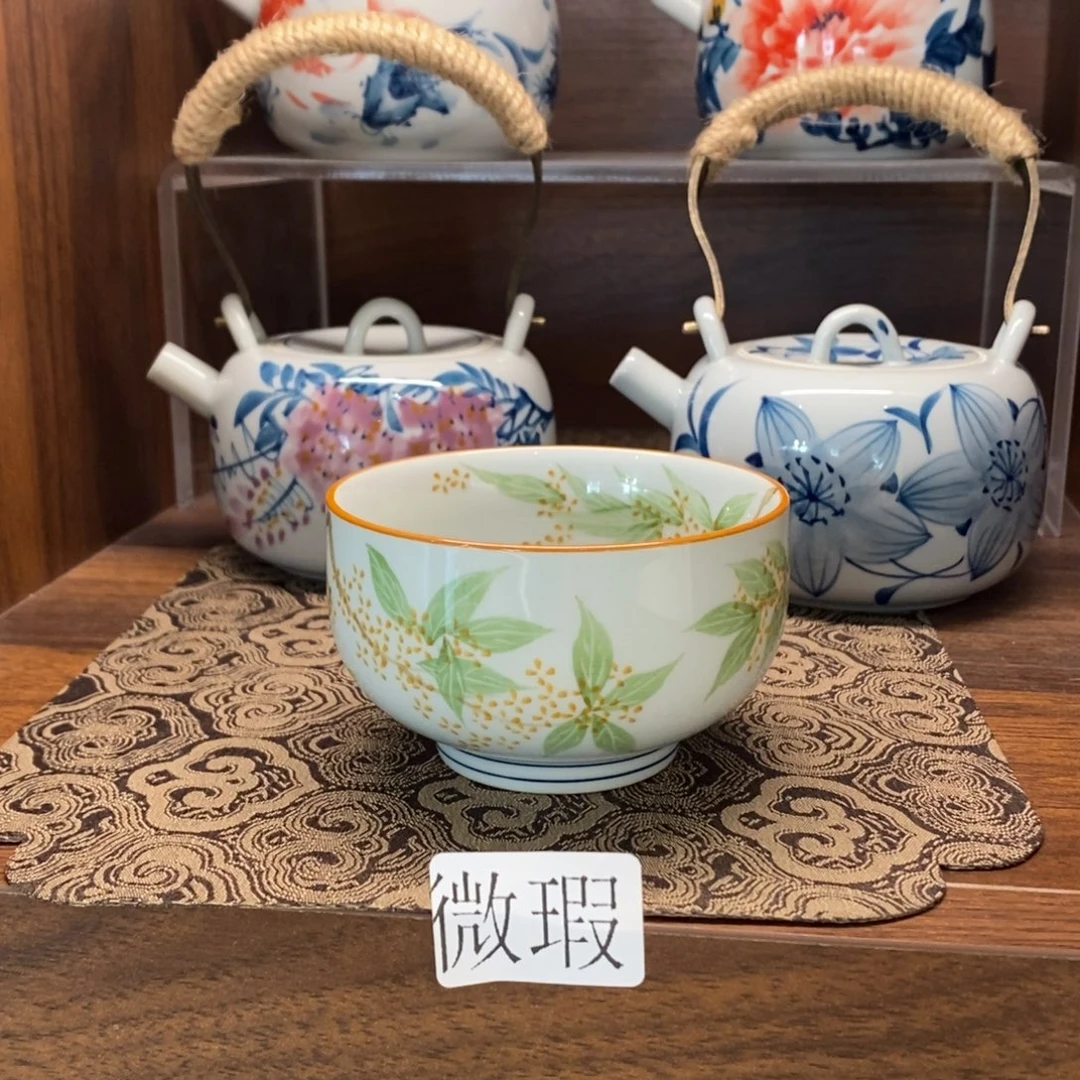 釉下彩老陶泥手工绘制