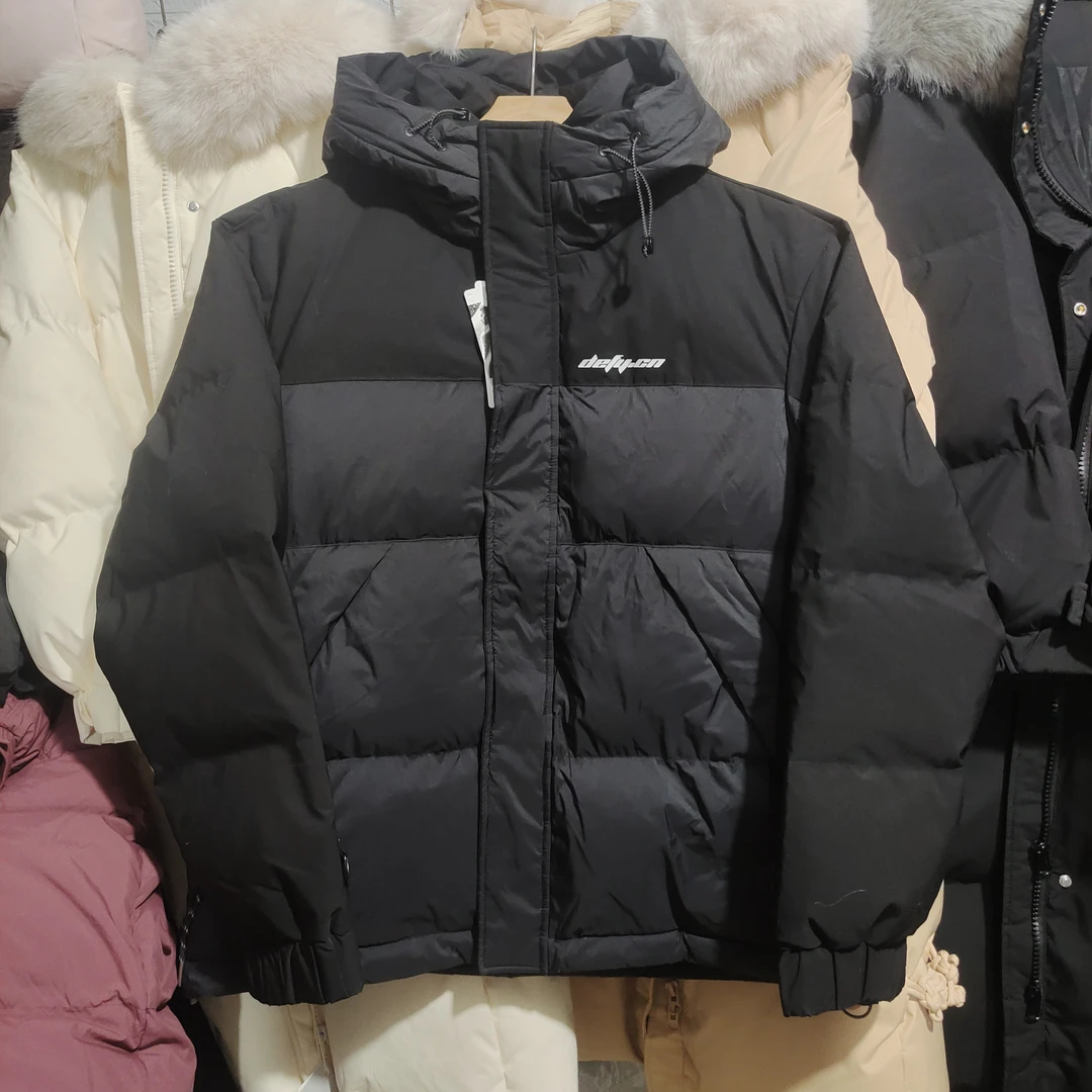 高品质撤柜gui大码男女同款羽绒服鹅绒服运动短款连帽情侣冬季