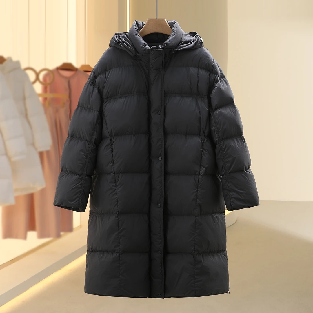 【艾W】283g高充绒保暖连帽2025冬季新款七号铺撤柜女装