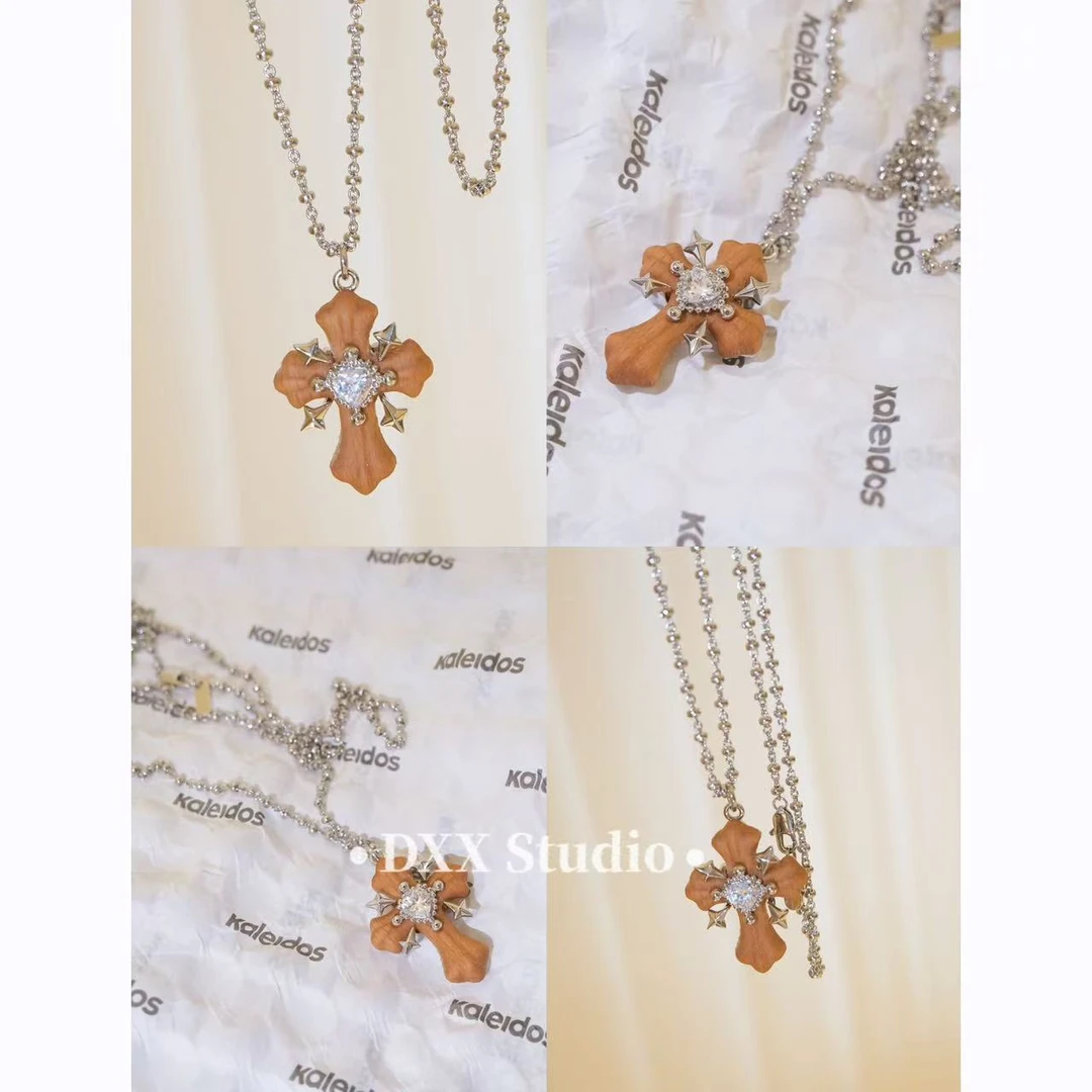 铜合金锆石项链 小众设计百搭ins项链49156