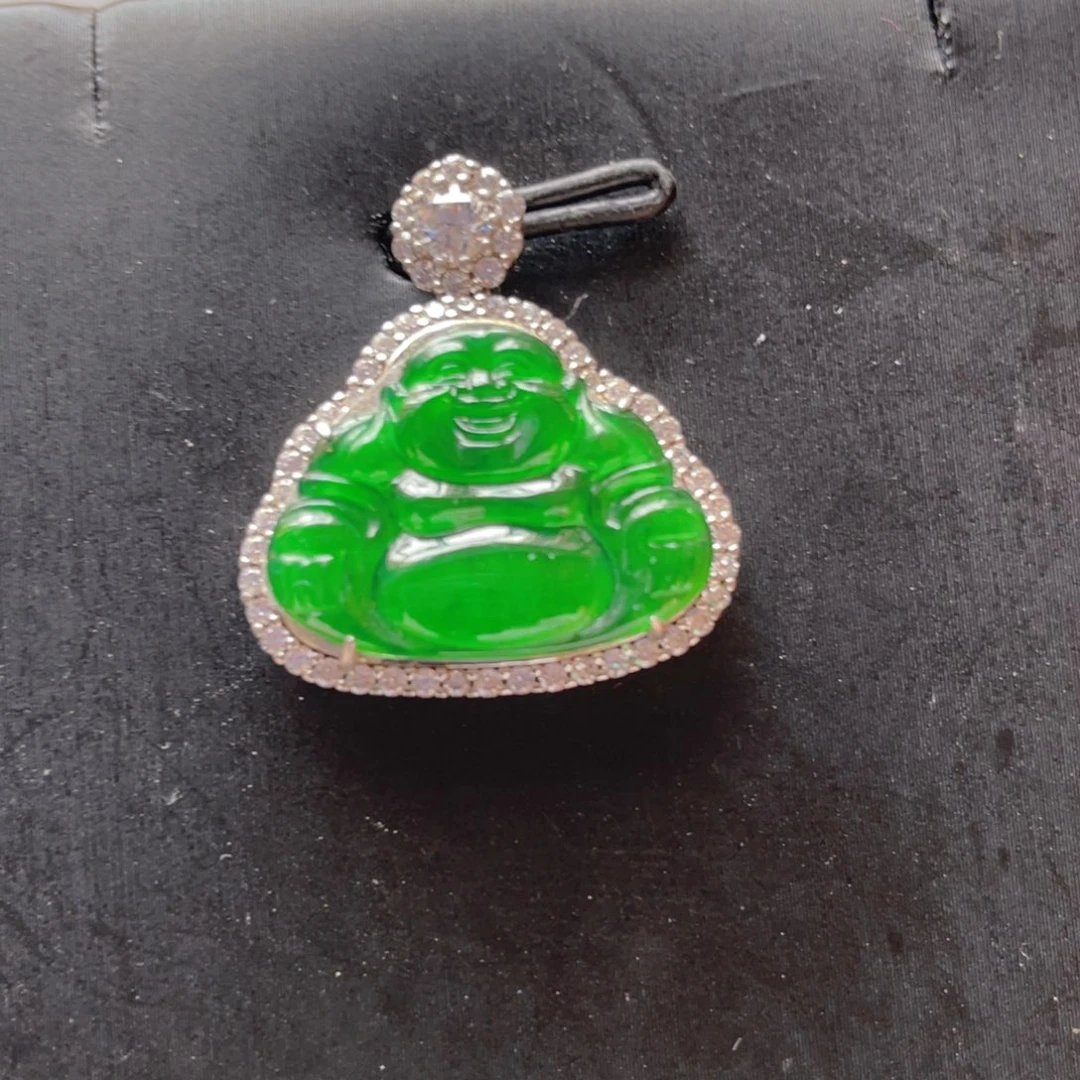 翡翠银S925镶嵌颈饰