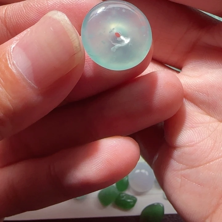 定制翡翠未镶嵌天然翡翠平安扣