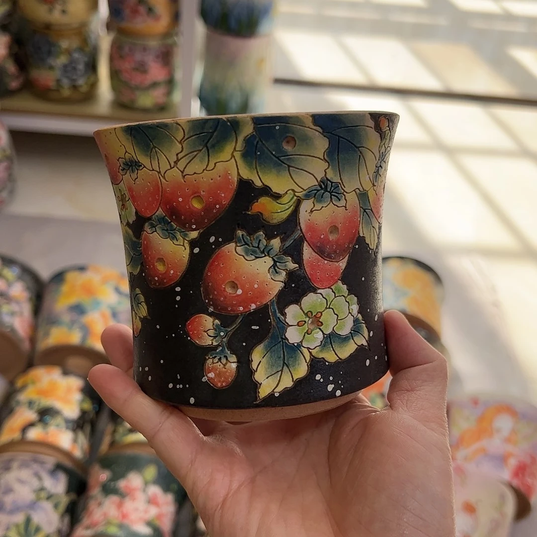 景德镇陶瓷花盆古**i景德镇陶瓷花盆