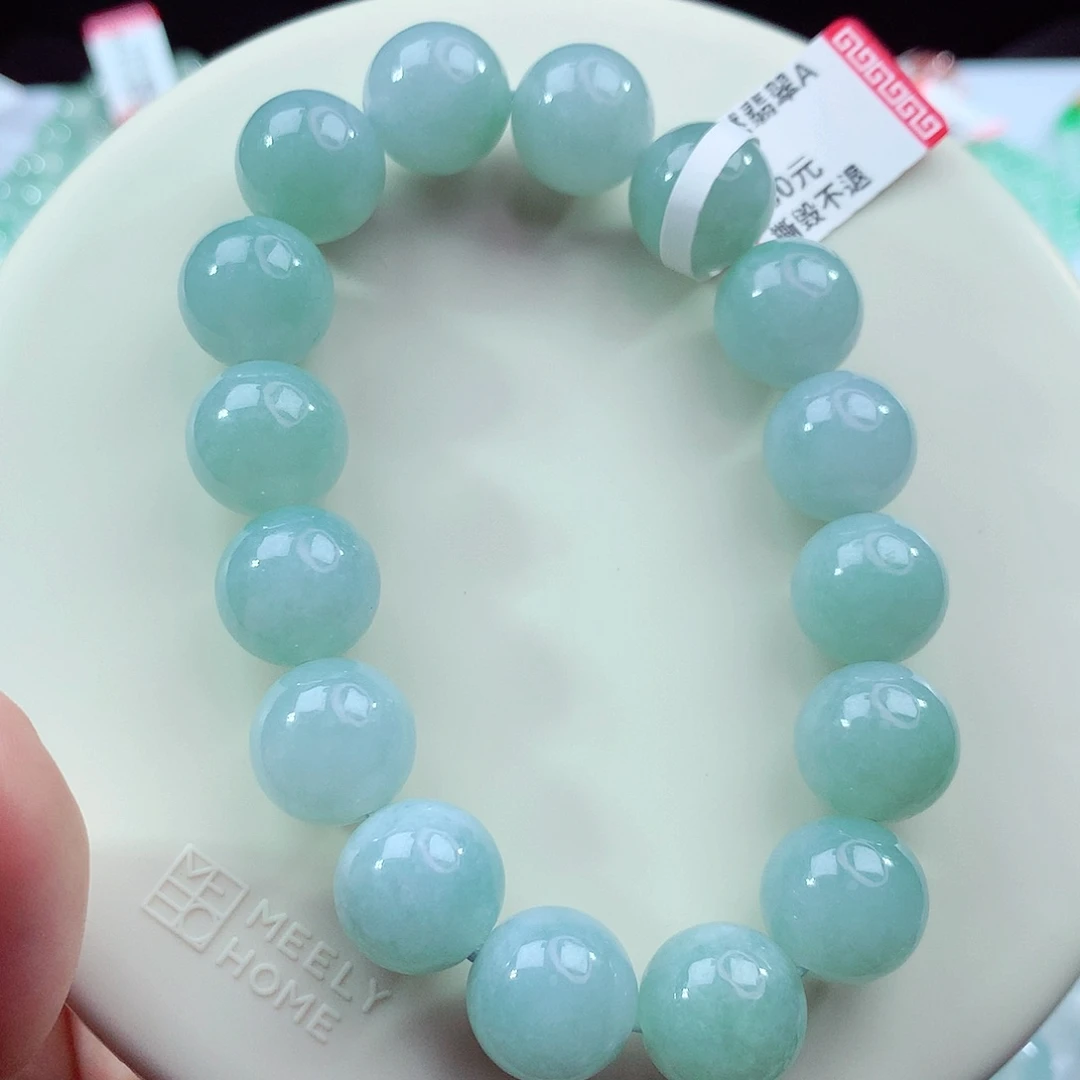 翡翠未镶嵌手链卡12.5