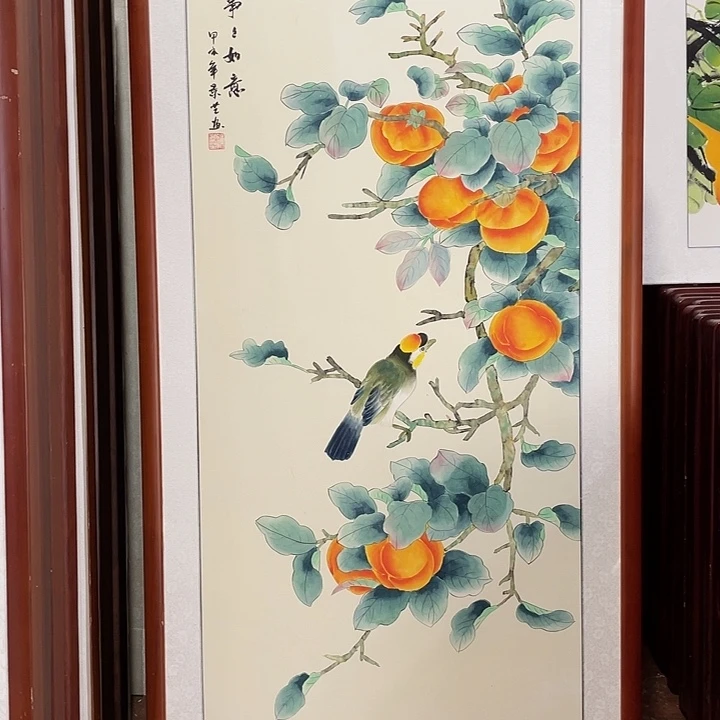 国画带框尺寸63*123厘米