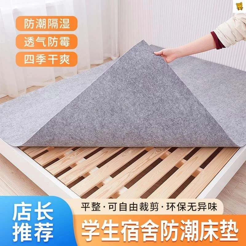 家用床垫保护垫防潮床垫防霉毛毡垫学生宿舍专用防潮透气可折叠垫