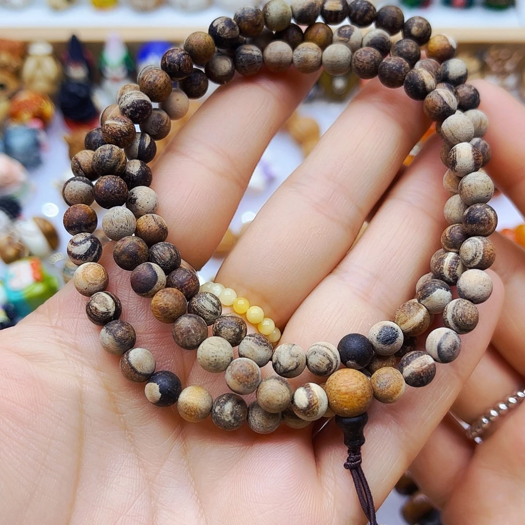 香榧木手工打磨手链