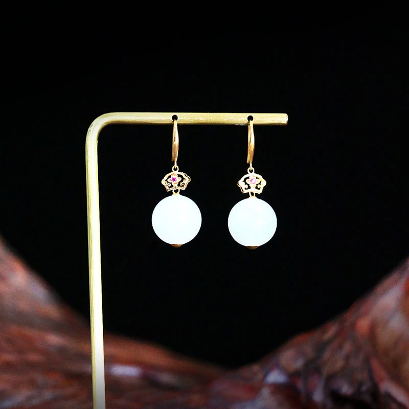 和田玉耳饰【5716TN】