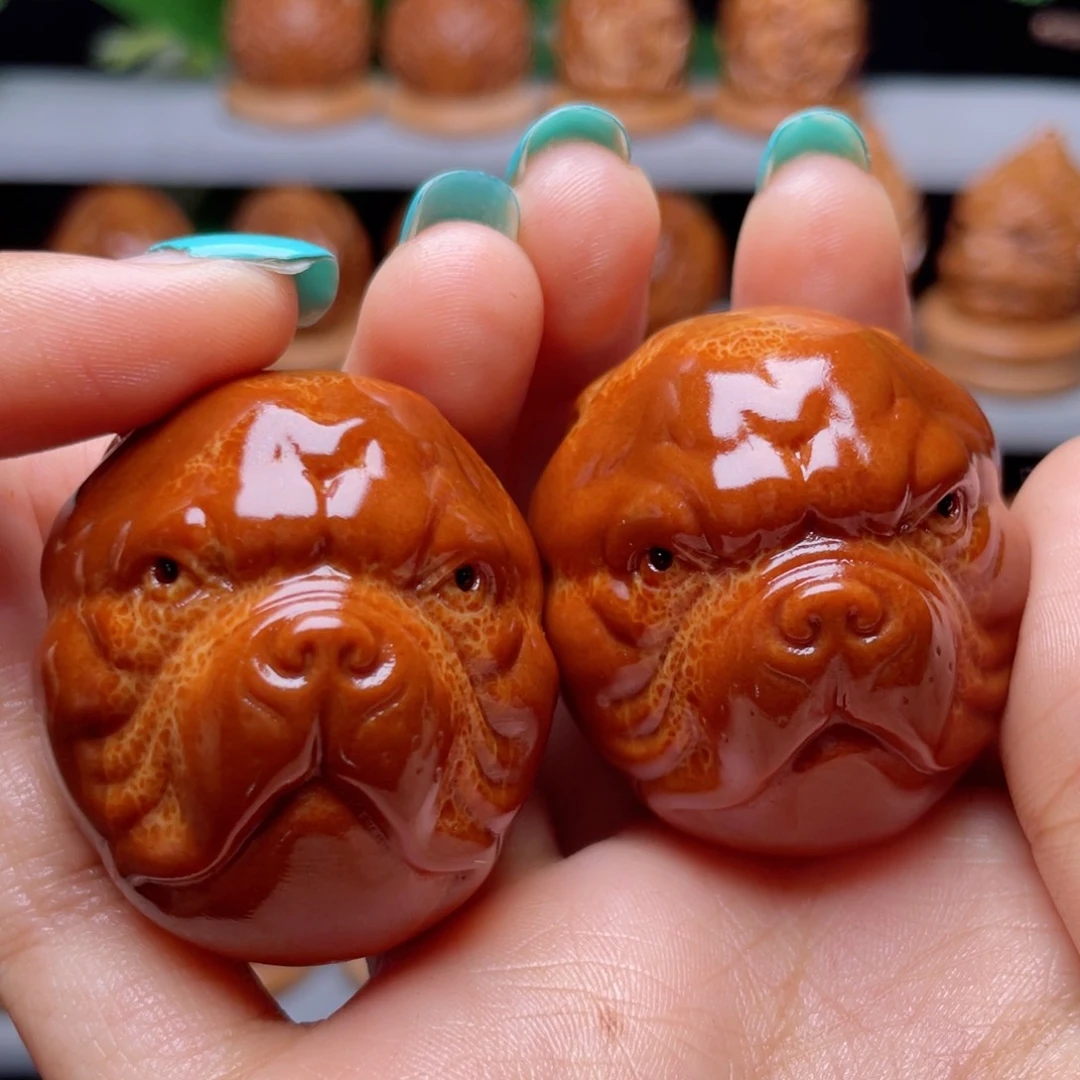 吊坠橄榄核旺财手球3.7