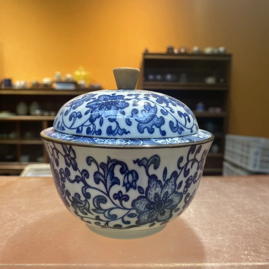 沐雨茶器 青花烟灰缸-5730（直播专享）