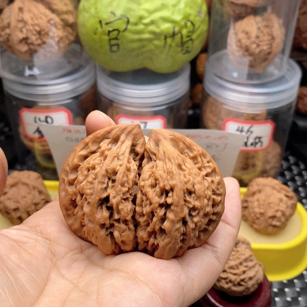 吊坠文玩核桃官帽半壁