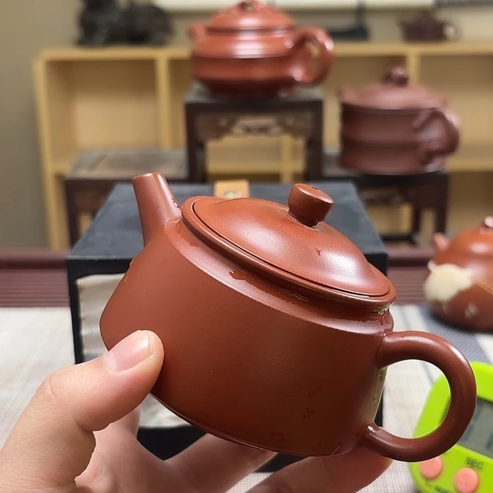 @***朱紫砂茶壶微瑕处理