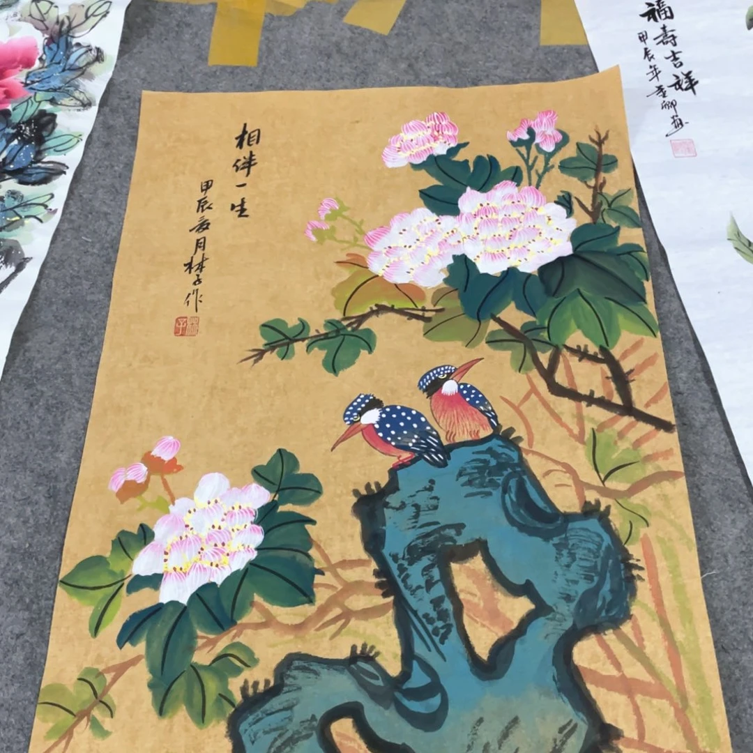 国画国画作品画心一张