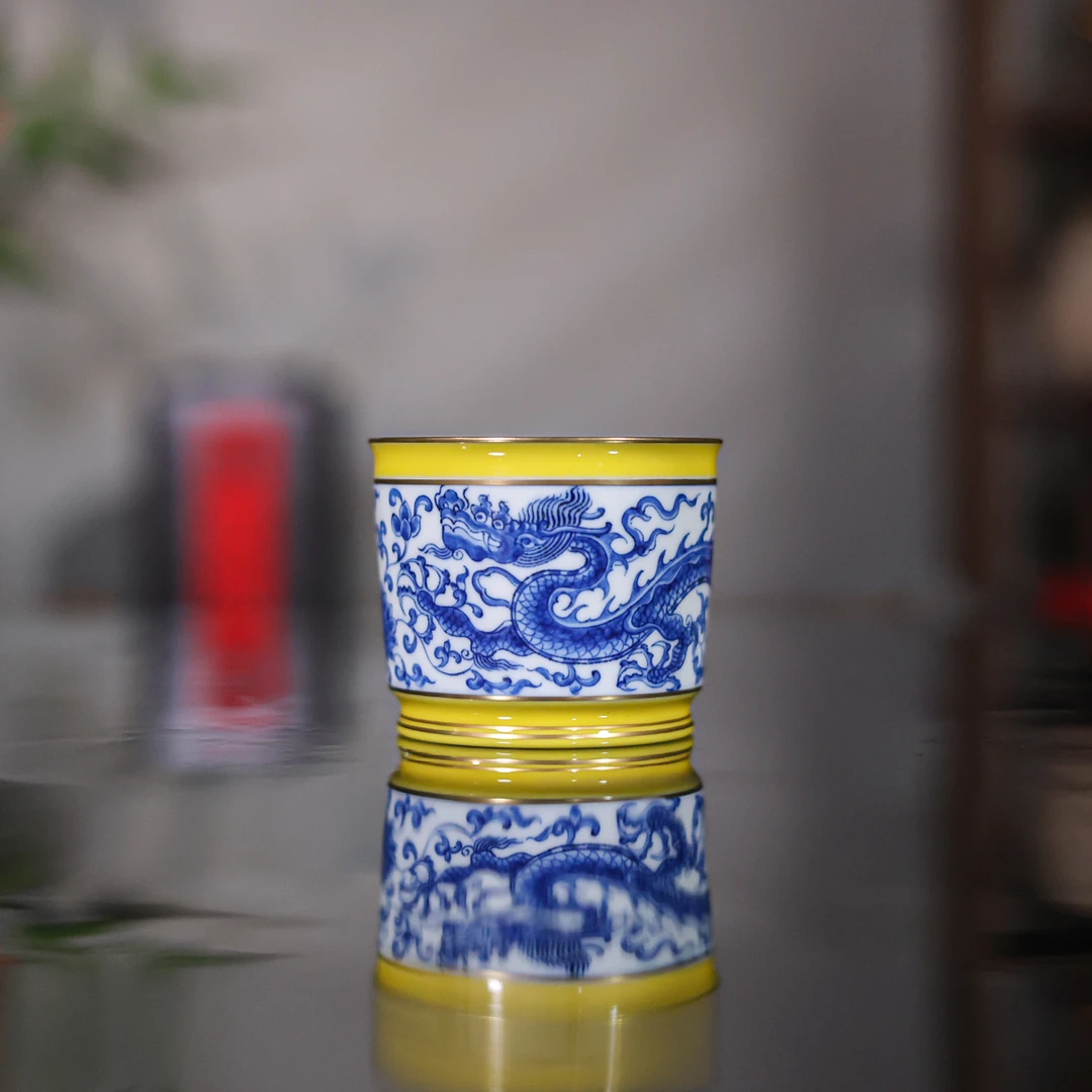 【非遗甄选】帝黄-华隐堂-龙主人杯-100ml（华隐S1203）