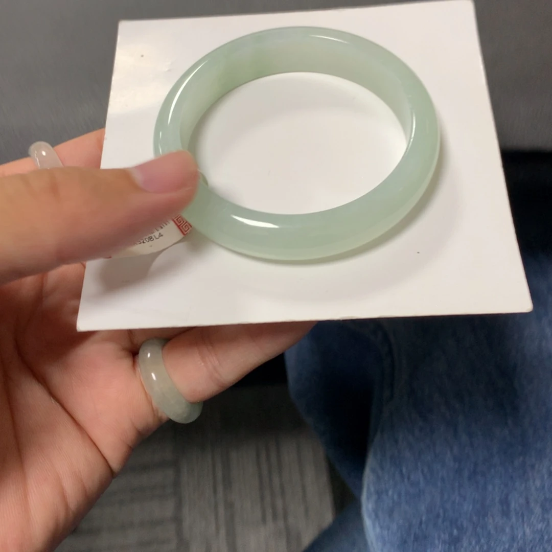 翡翠未镶嵌手镯528号53