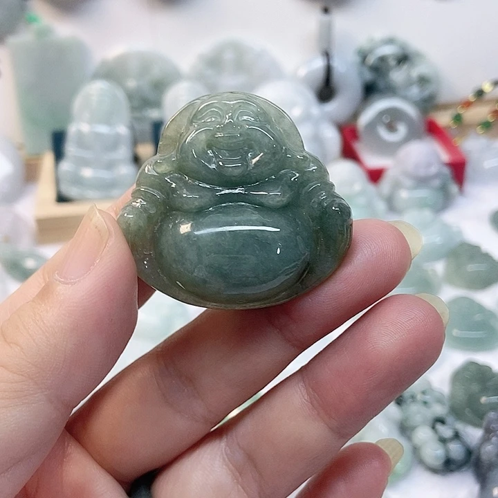 颈饰未镶嵌翡翠佛公