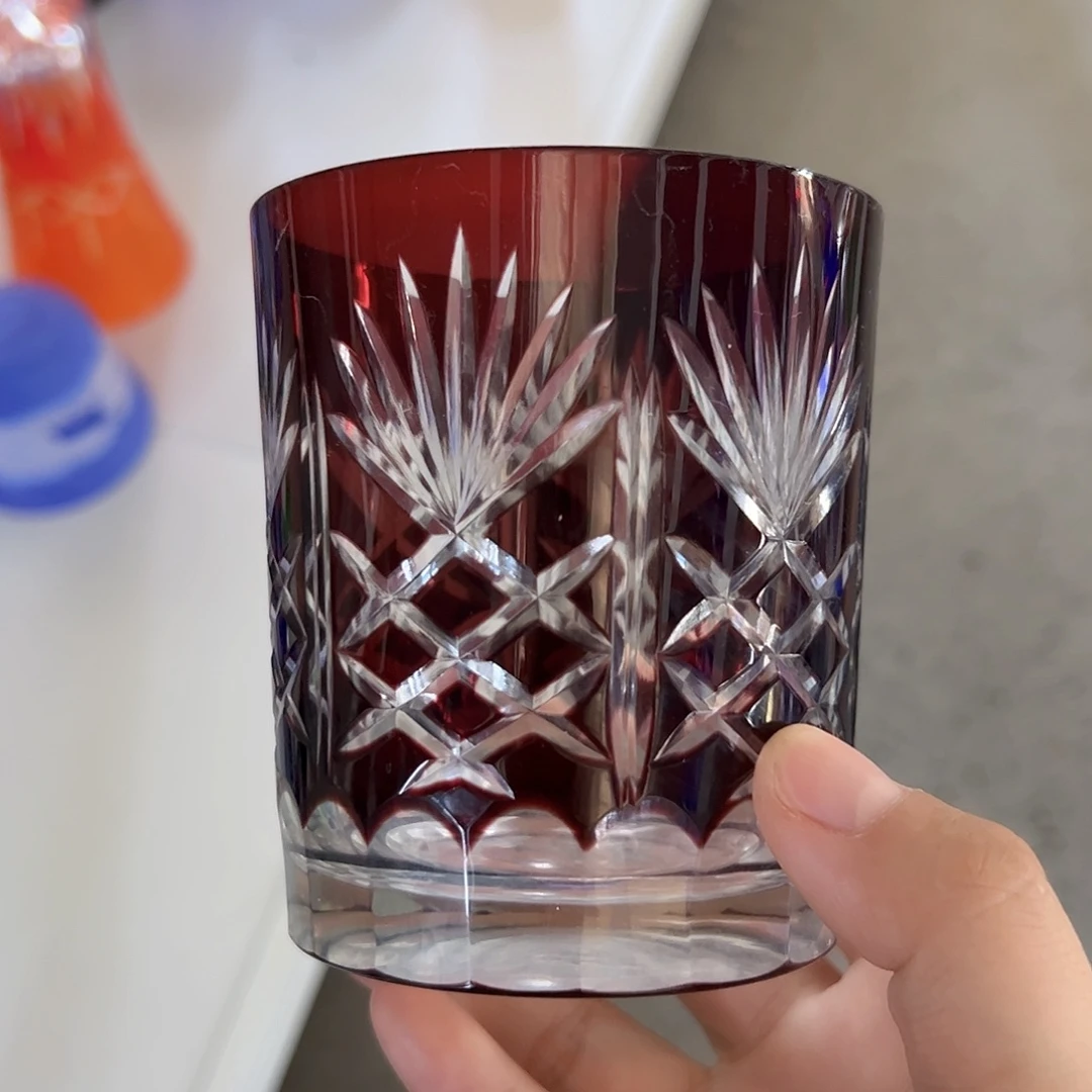 水晶玻璃平底款微瑕一个