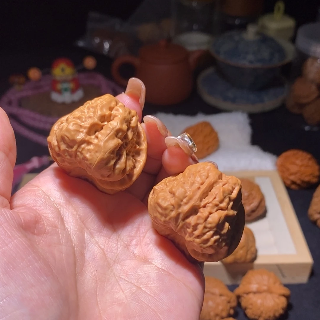 文玩核桃吊坠蛙蛙38