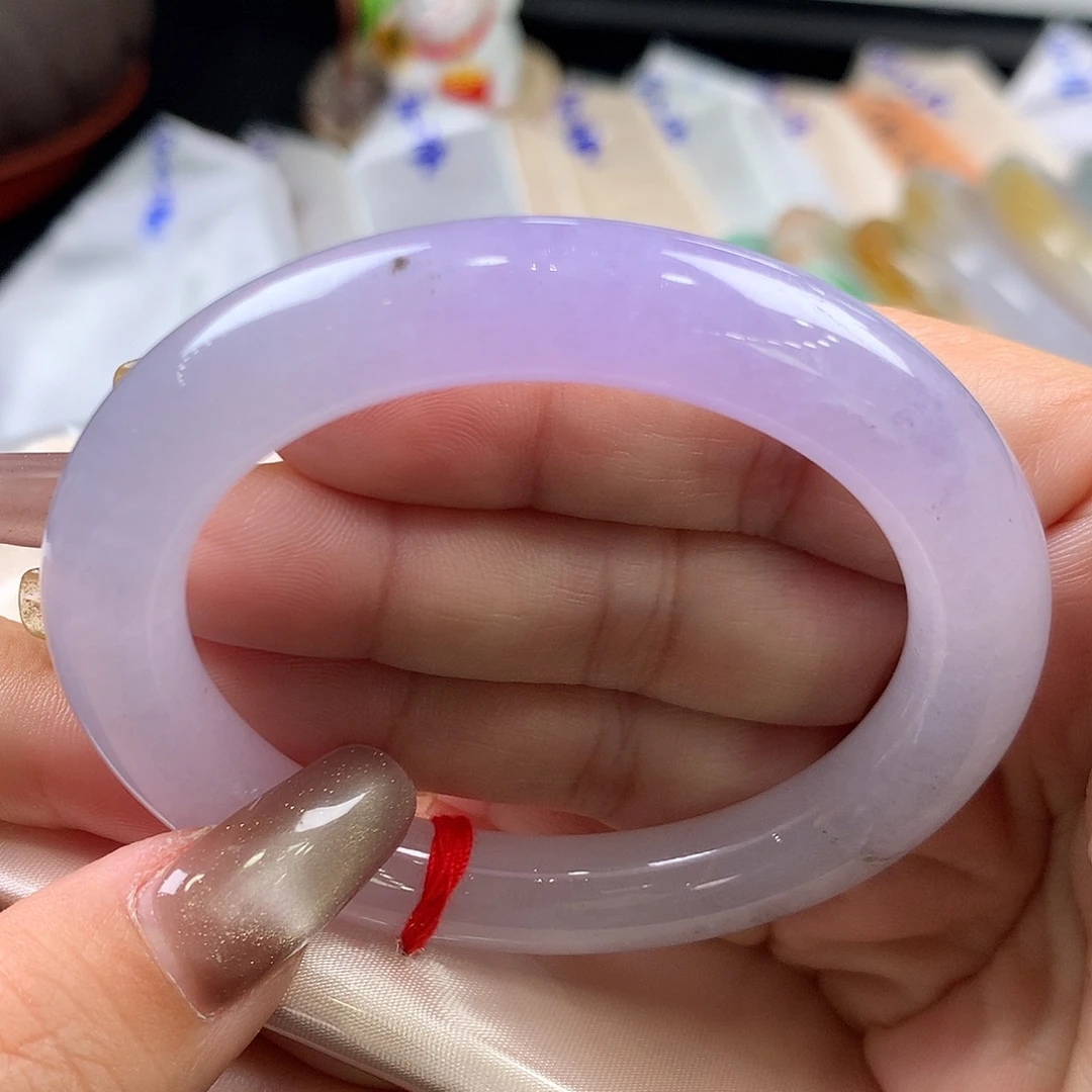 翡翠未镶嵌手镯50.8圆条