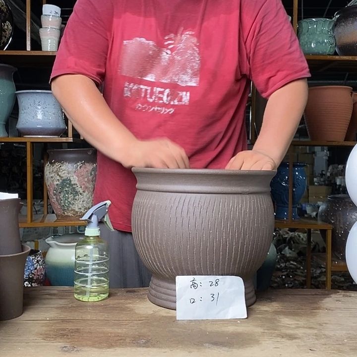 紫砂花盆紫砂花盆