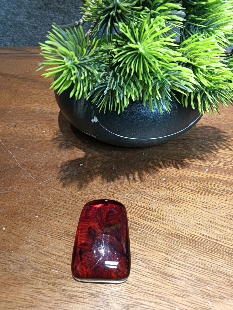 血珀面包无事牌吊坠