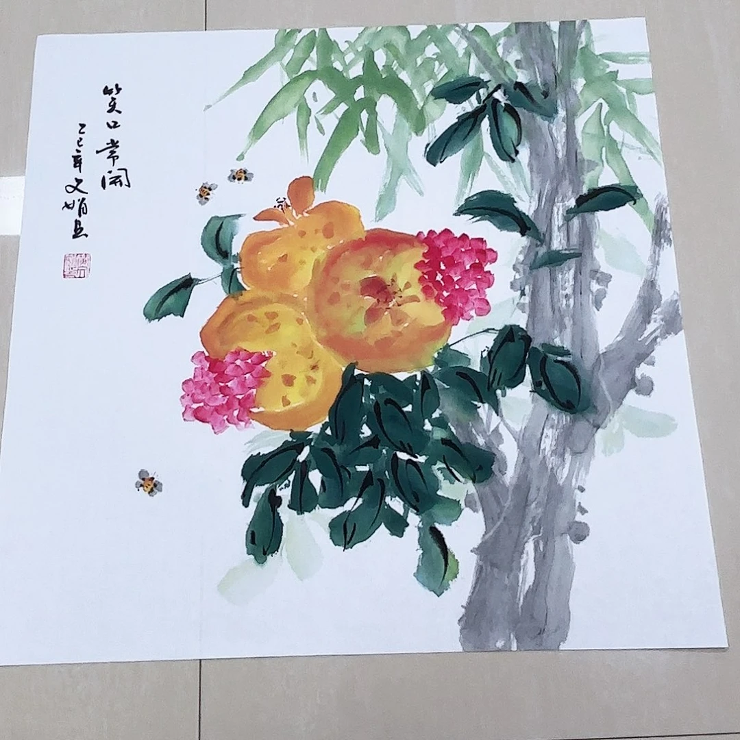 国画国画作品多次