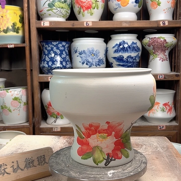 陶口22牡丹次品陶瓷