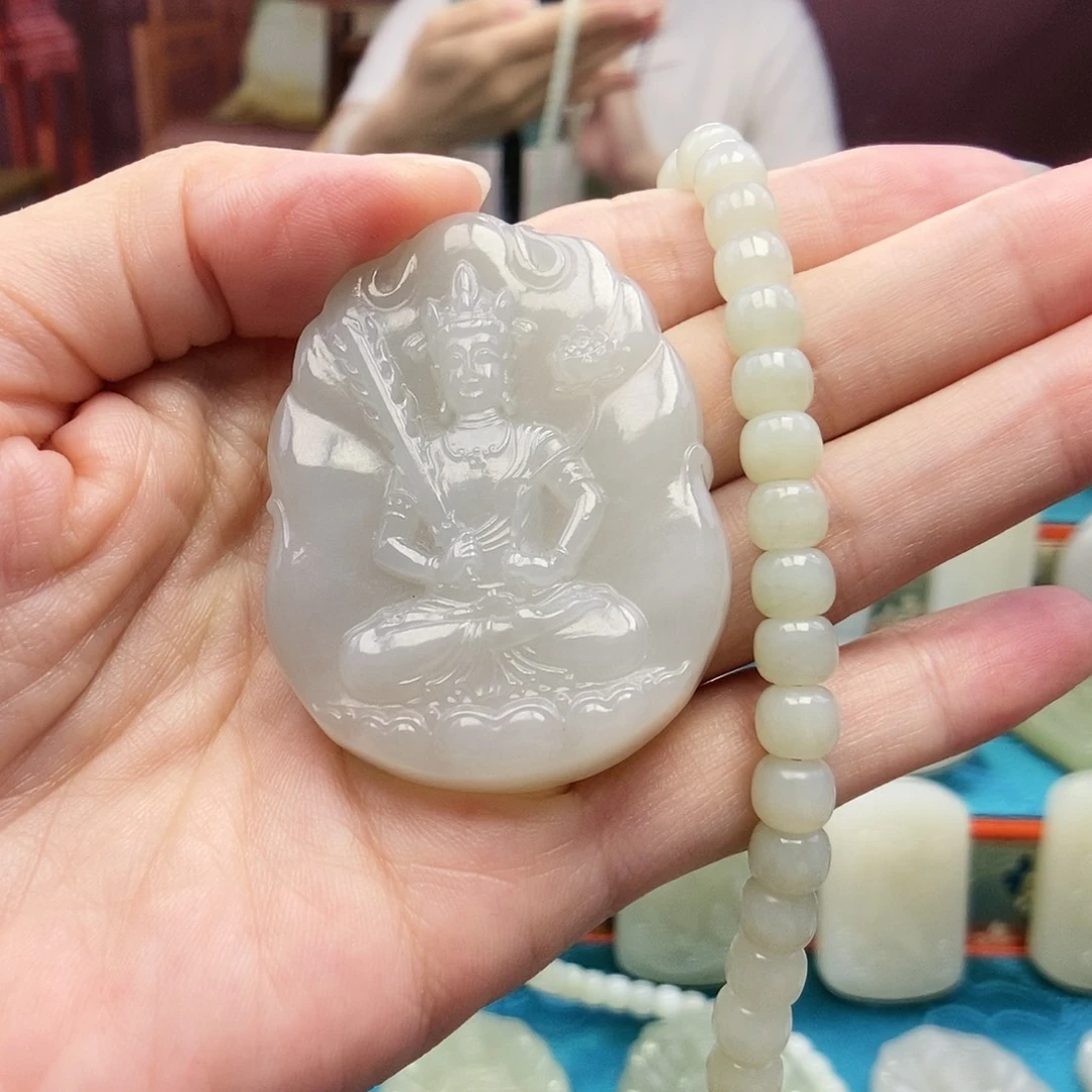 和田玉未镶嵌颈饰～***～